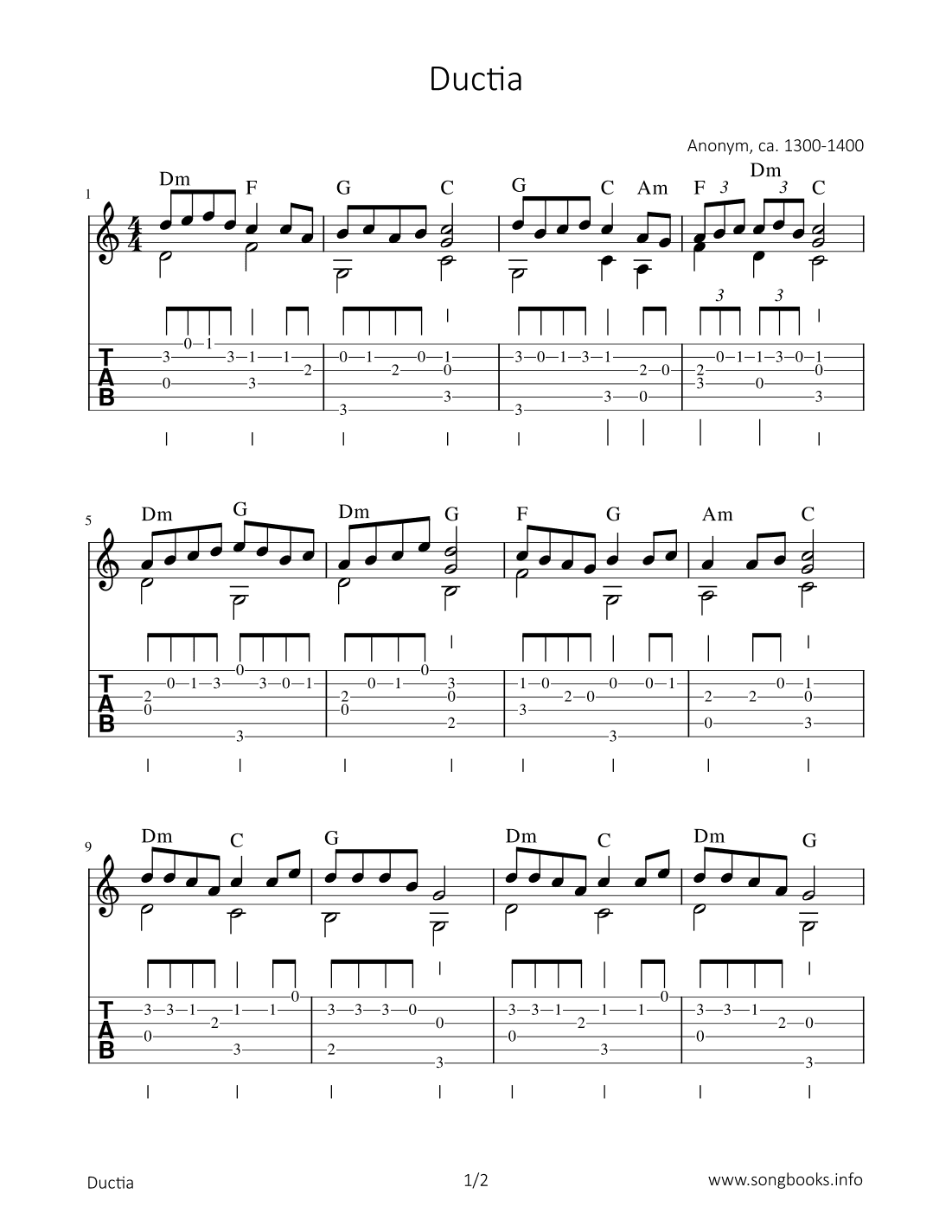 Ductia (arr. Bettina Schipp)