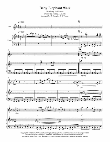 Baby Elephant Walk (arr. Debra E. Stempien, Gregory H. Turner)