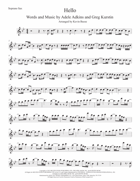 Hello (arr. Kevin Busse)