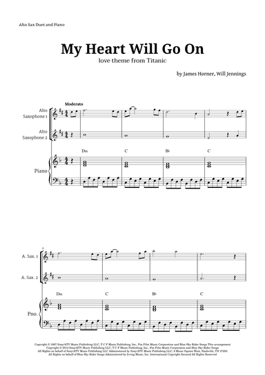 My Heart Will Go On (love Theme From 'titanic') (arr. Langanho)
