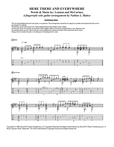 Here, There And Everywhere (arr. Nathan L. Hatico)