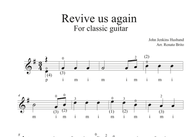 Revive us again (arr. Renato Brito)