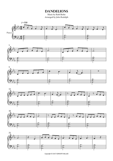 Dandelions (arr. John Rudolph)