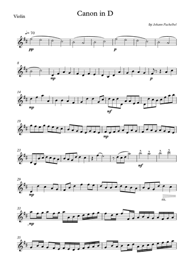 Canon in D (arr. Wesley S. SIlva)