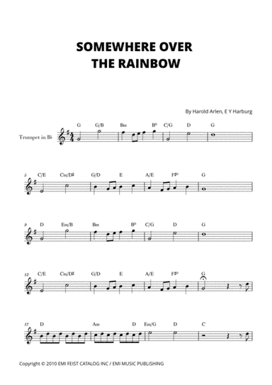 Over The Rainbow (arr. Cadenza Editions)