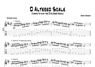 D Altered Scale (5 Ways to Play)