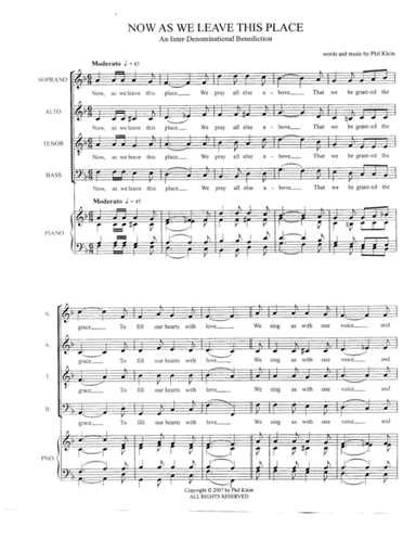 Now As We Leave This Place