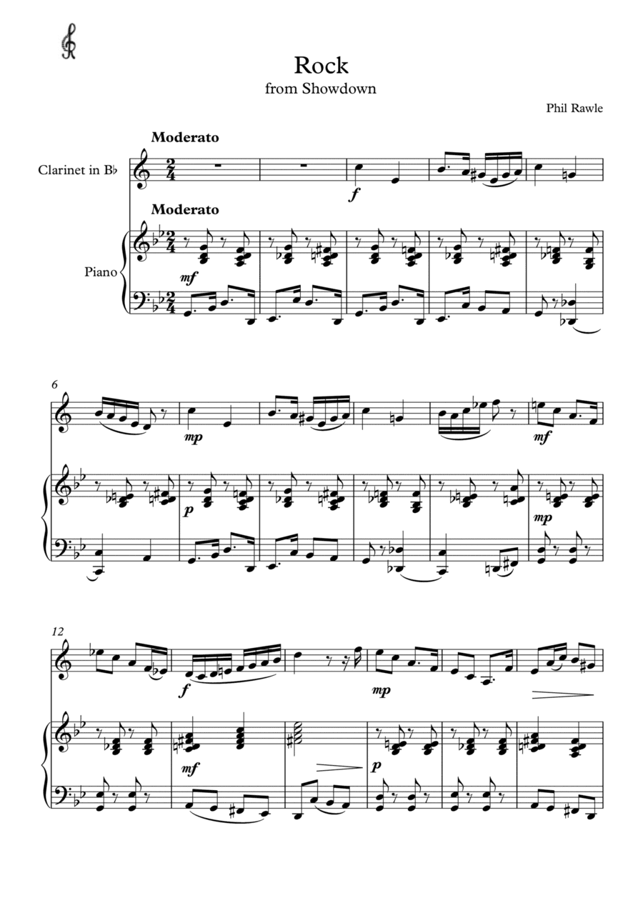 Showdown - Clarinet and Piano