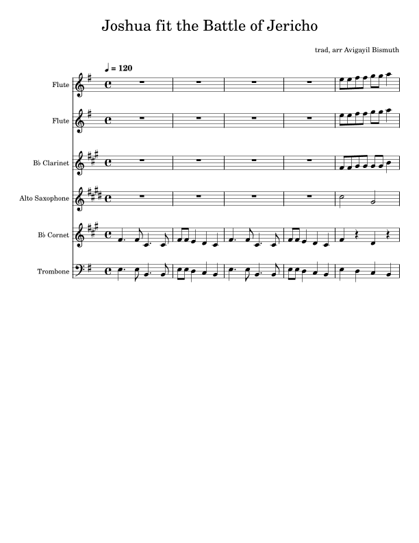 Joshua fought the battle of jericho (arr. Avigayil Bismuth)