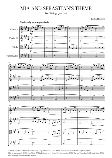 Mia & Sebastian's Theme (arr. Lais Reis)