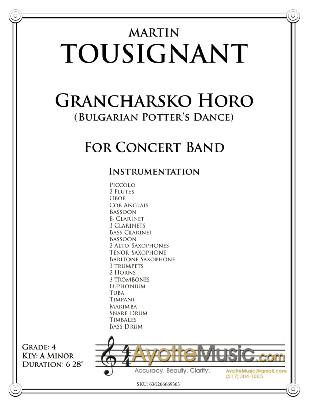 Grancharsko Horo (Bulgarian Potter's Dance)