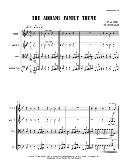 Addams Family Theme (arr. Alison Gillies)