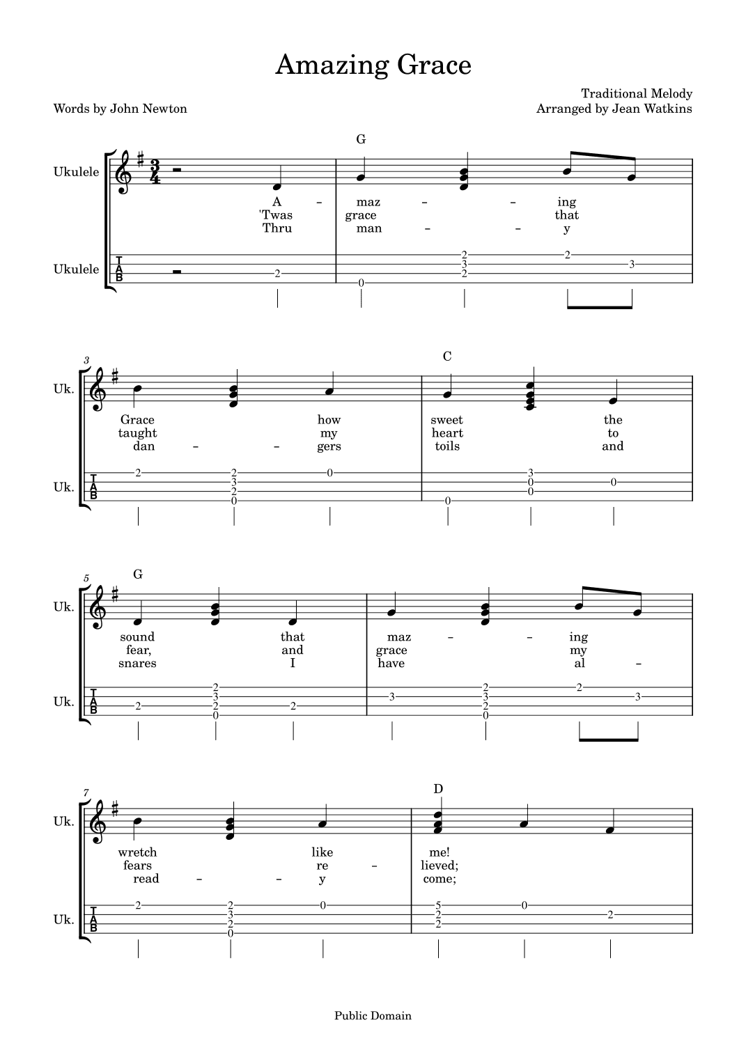 Amazing Grace (arr. )
