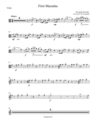 First Mazurka (arr. Nick Lacanski)