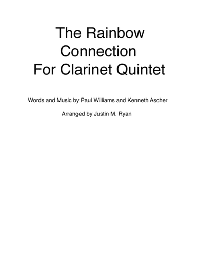 The Rainbow Connection (arr. Justin M. Ryan)