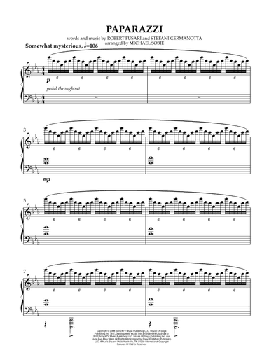 Paparazzi (arr. Michael Sobie)