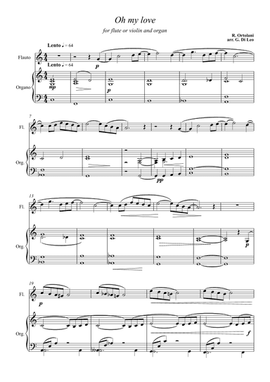 Oh My Love (arr. Giuseppe Di Leo)