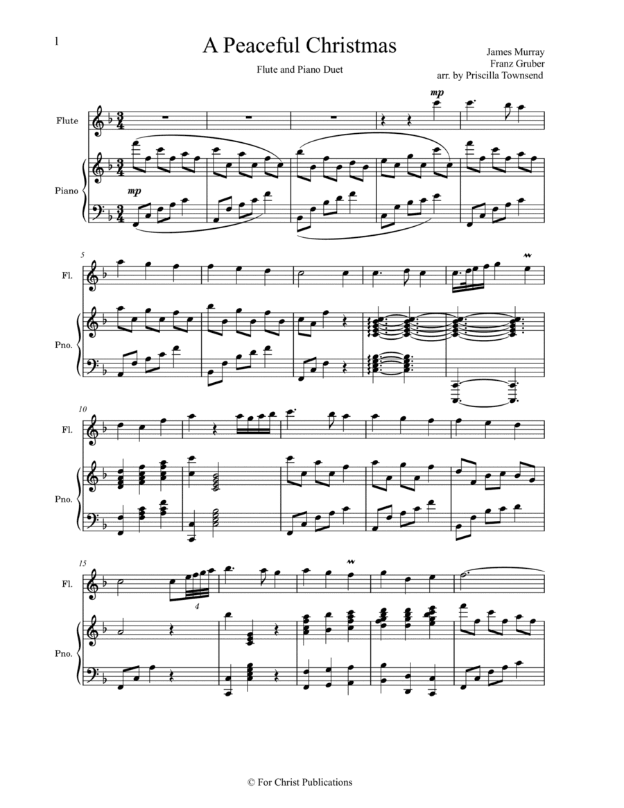 A Peaceful Christmas (arr. Priscilla Townsend)