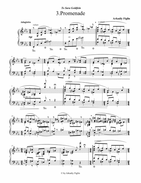 3.Promenade from Morceaux de Salon