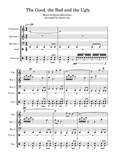 The Good, The Bad And The Ugly (main Title) (arr. Antoni Lis)