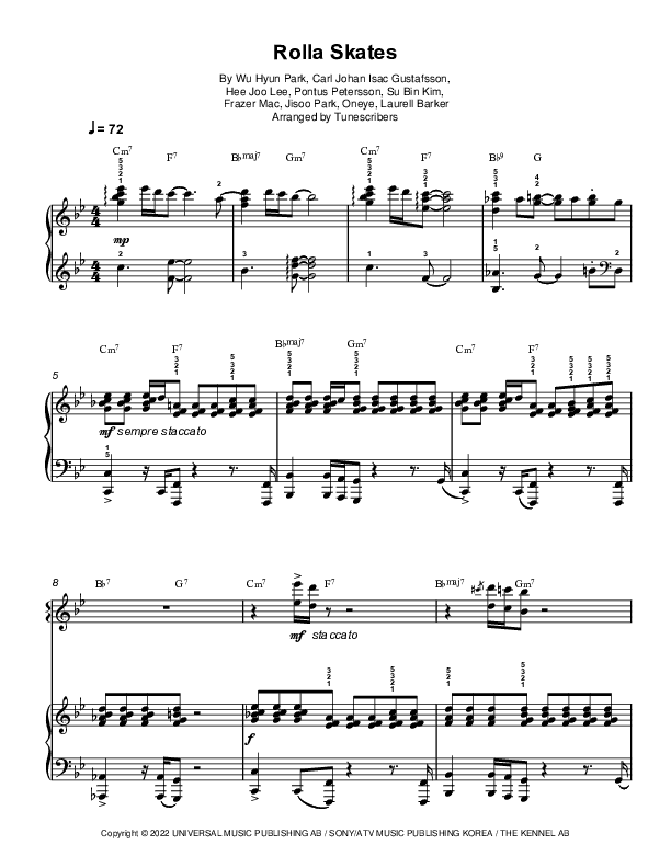 Rolla Skates (arr. Tunescribers)