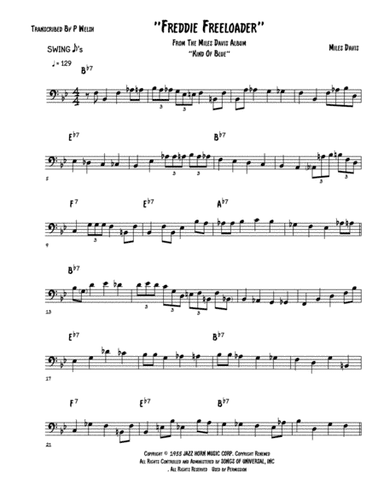 Freddie Freeloader (arr. P Welsh)