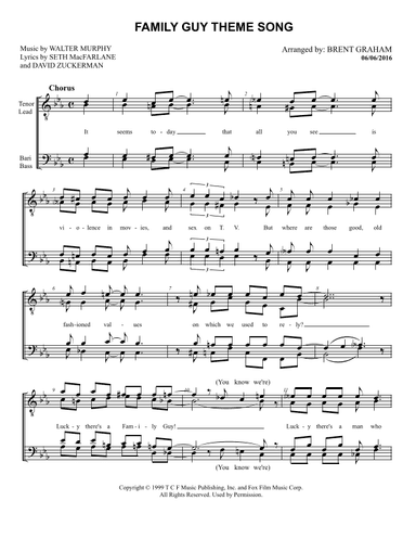 Theme From Family Guy (arr. Brent Graham)