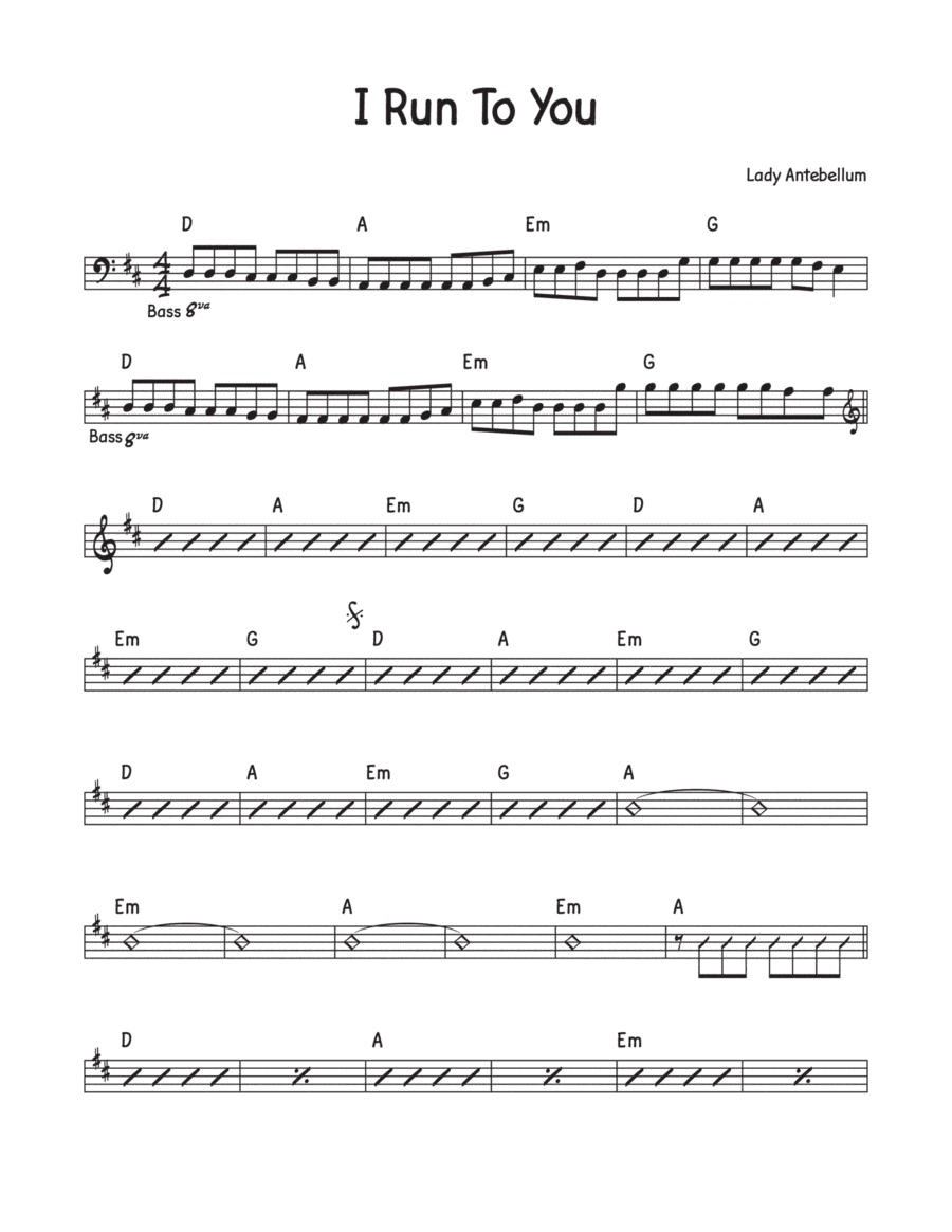 I Run To You (arr. David M Fagnant)