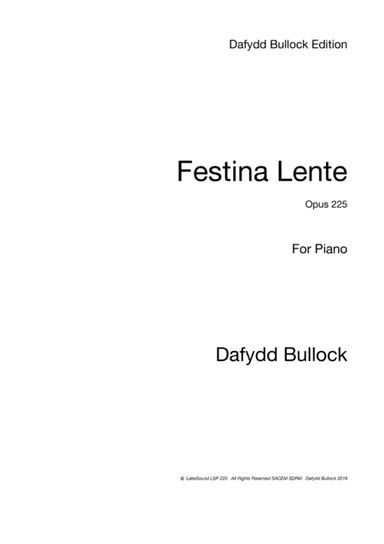 Festina Lente