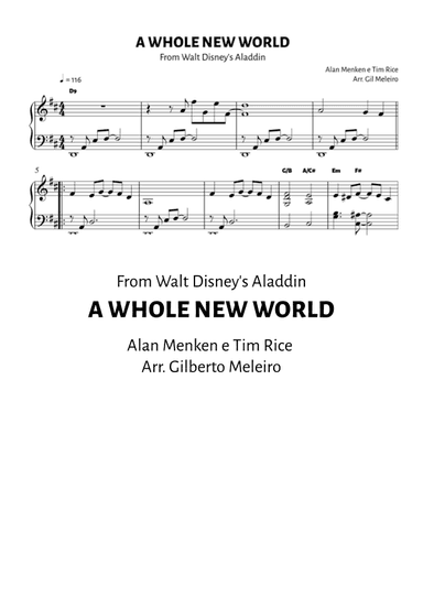 A Whole New World (reprise) (arr. Gil Meleiro)