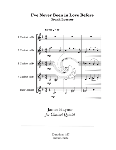 I've Never Been In Love Before (arr. James Haynor)