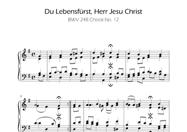 Du Lebensfürst, Herr Jesu Christ -BWV 248 - Choral No. 12 (arr. Ygor Nunes)