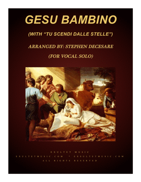 Gesu Bambino (with "Tu Scendi Dalle Stelle") (for Vocal Solo) (arr. Stephen DeCesare)