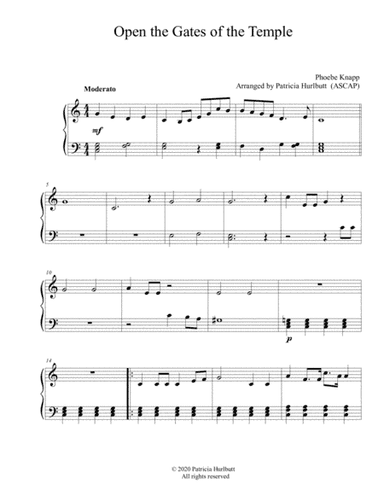 Open the Gates of the Temple (arr. Patricia Hurlbutt)