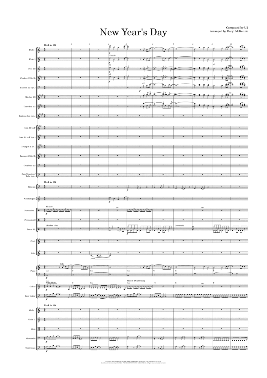 New Year's Day (arr. Daryl McKenzie)