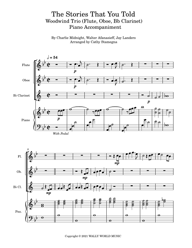 The Stories That You Told (arr. Cathy Stamegna)