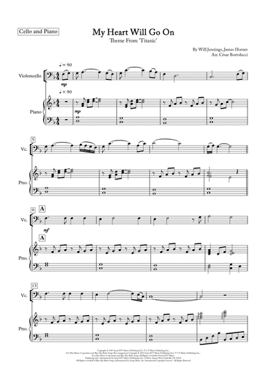My Heart Will Go On (love Theme From 'titanic') (arr. César Bortolucci)