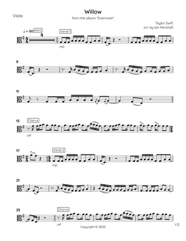 Willow (arr. Ian Marshall)