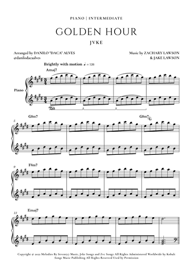 Golden Hour (arr. Danilo "Daca" Alves)