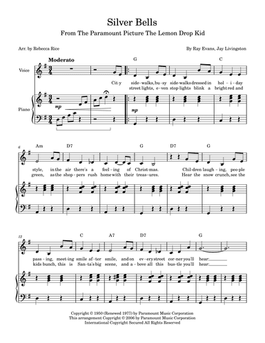 Silver Bells (arr. Rebecca Rice)