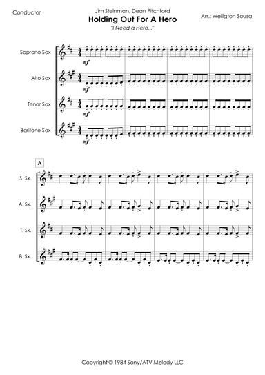 Holding Out For A Hero (arr. Jose Welligton Sousa de Castro)