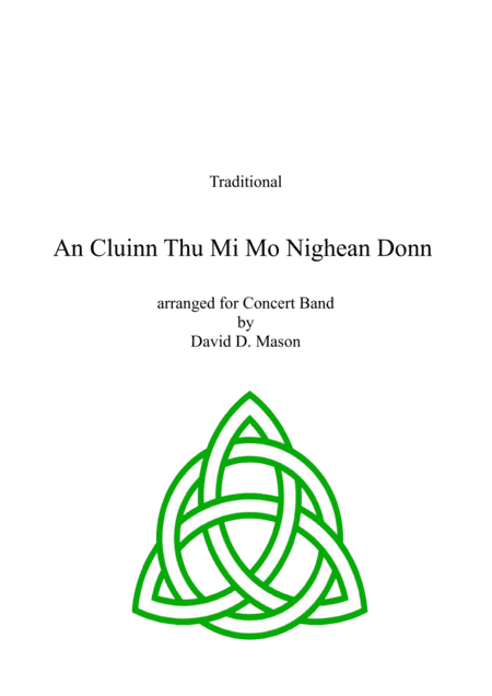 An Cluinn Thu Mi Mo Nighean Donn (arr. David D. Mason)