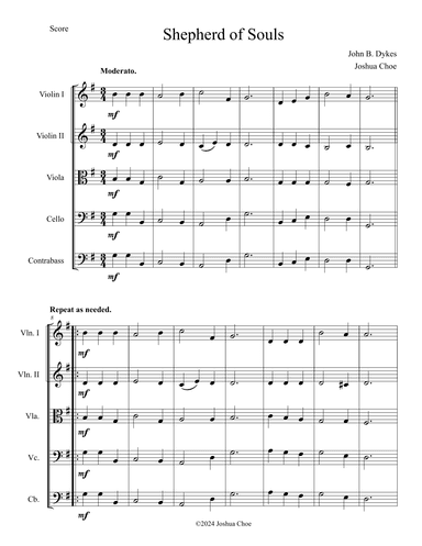 Shepherd of Souls (arr. Joshua Choe)