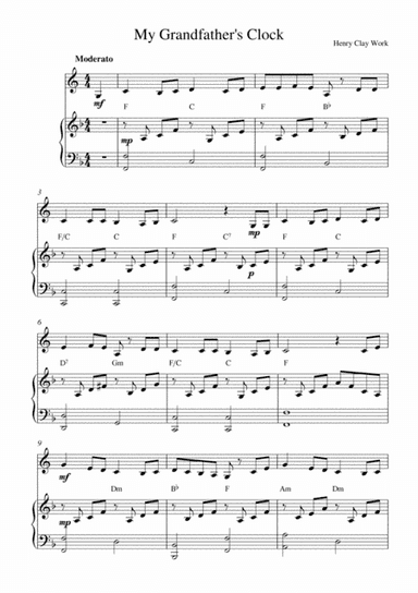 My Grandfather's Clock (arr. Kaiserin Rebecca)