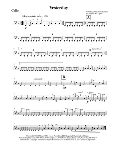 Yesterday (arr. Stephen M. Taylor)