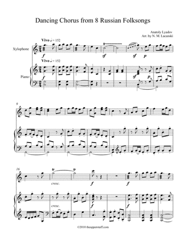 Dancing Chorus from 8 Russian Folksongs (arr. Nick Lacanski)