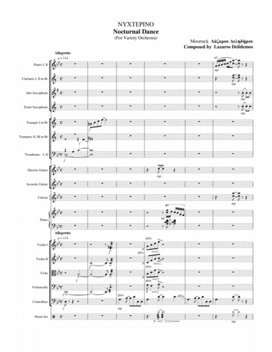 NYXTEPINO (Nocturnal Dance) for Variety Orchestra