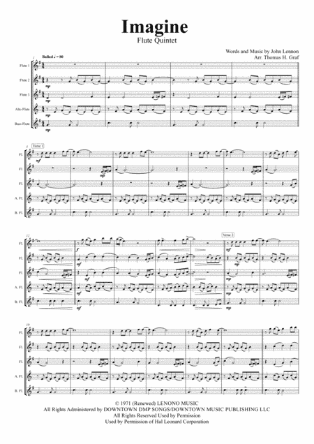 Imagine (arr. Thomas H. Graf)