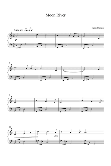 Moon River (arr. Henry Mancini)