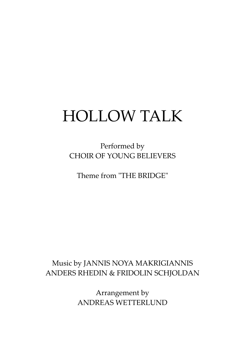Hollow Talk (arr. Andreas Wetterlund)